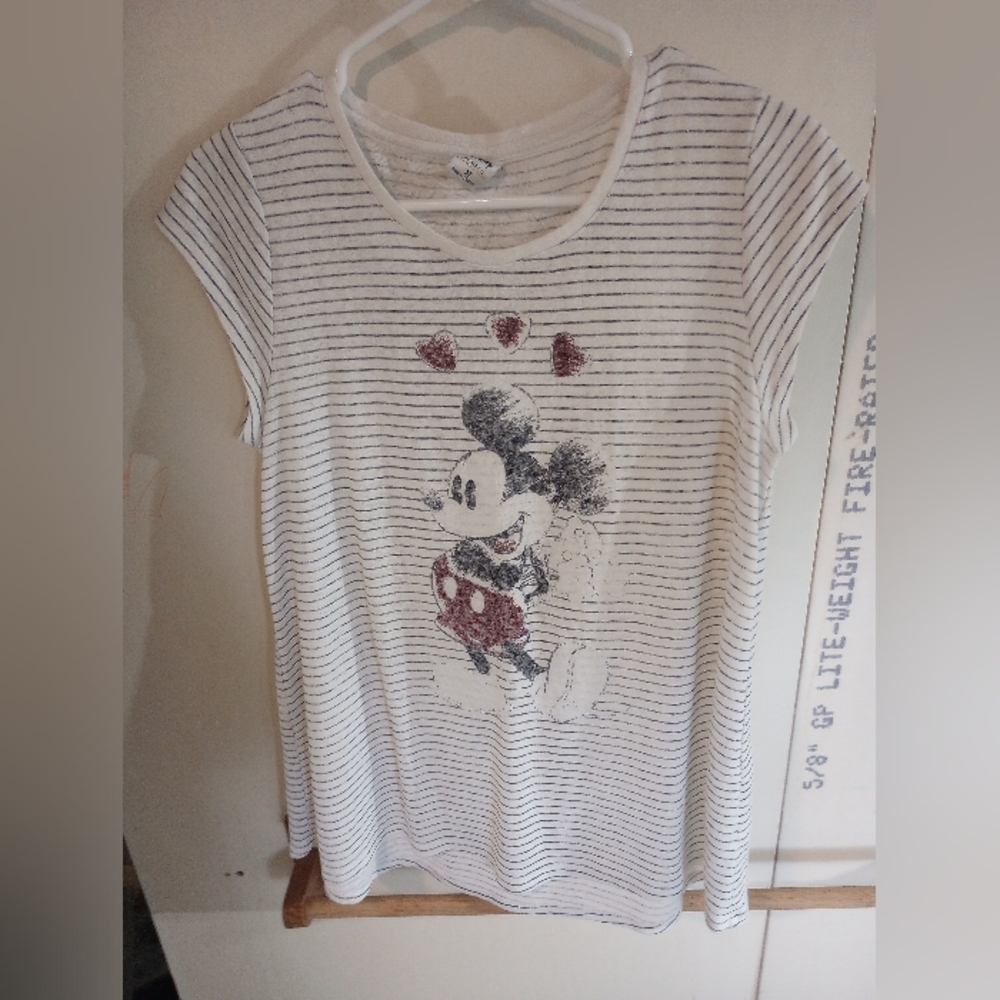 LC Lauren Conrad Disney M Mickey Mouse Striped Top
